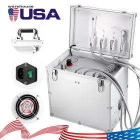 Yky117010010 Azdent Portable Mobile Dental Delivery Unit Cart Treatment Air Compressor/green Chair