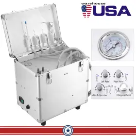 Yz1082100101 Azdent Portable Dental Delivery Unit Syringe Suction Air Compressor 4hole /mobile Chair Yz1082100101 Azdent Portable Dental Delivery Unit Syringe Suction Air Compressor 4hole /mobile Chair