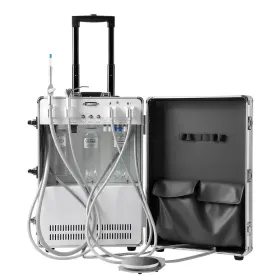 Zh117010012 Azdent Portable Dental Delivery Unit Cart Air Compressor Strong Suction /handpiece Kit