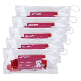 Zj1680000501-5 Azdent Portable Dental Orthodontic Toothbrush Brush Wax Interdental Floss Kit