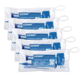 Zj1680000501 Azdent Usa Dental Orthodontic Brush Ties Toothbrush Interdental Floss Kit Blue