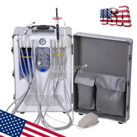 Zl1280200401 Azdent Dental Mobile Delivery Unit Case Treatment /low Speed Handpiece Kit 4 Holes