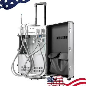 Zlj1280200401 Azdent Portable Dental Mobile Delivery Unit Built-in Air Compressor Strong Suction 4h #2