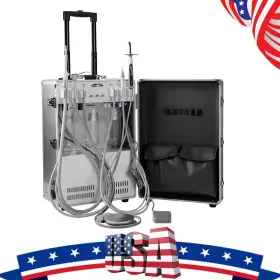 Zlj1280200401c Azdent Dental Delivery Unit With Curing Light &scaler Strong Cart /folding Chair