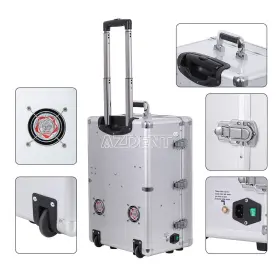 Zlj835638 Azdent 7 Type Portable Dental Delivery Unit Air Compressor Suction System Rolling Case #2