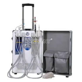 Zlj835638 Azdent 7 Type Portable Dental Delivery Unit Air Compressor Suction System Rolling Case