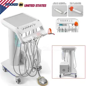 Zlxtc117002008c Azdent 4hole Portable Dental Mobile Delivery Unit Cart Suction Air Compressor/handpiece
