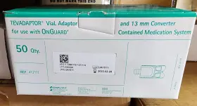 412111 B. Braun Medical Inc. Tevadaptor Vial Adaptor For Onguard& 13 Mm Converter Contained Med System