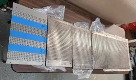 60100 Balluff 6 5/16 Inch Round Plates Press Dies Moulds Stainless Steel 18x12 Inches #1