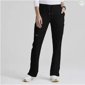 4277 Barco Greys Anatomy By Classic Mia 6-pocket Mid-rise Straight Leg Womens