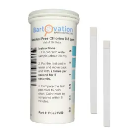 Pcl01v50 Bartovation Chlorine Low Range Test Strips 0-5 Ppm Vial Of 50