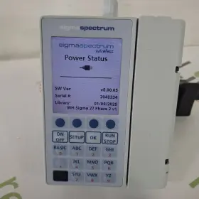 8.00.05 Baxter Sigma Spectrum With B/g Battery Infusion Pump 8.00.05 Baxter Sigma Spectrum With B/g Battery Infusion Pump