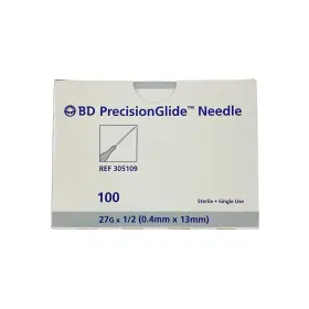 305109 Bd Precisionglide Needles 27g X 1/2 Ref Expired 2021 Box Of 100