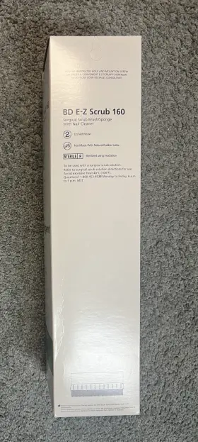 371603 Becton Dickinson Bd E-z Scrub Surgical Brush With Nail Cleaner No Detergent 30ct Exp 2030
