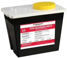 5002070-5 Bemis Healthcare 073088150066 2 Gal Rcra Hazardous Waste Container Black Pack Of 5