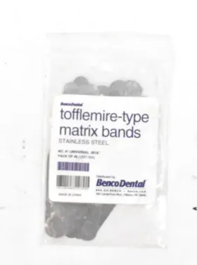 1037-334 Benco Dental Tofflemire-type Matrix Bands Stainless Steel 36 Pack #1