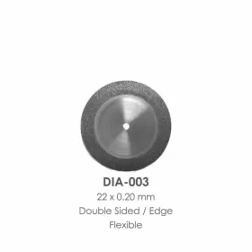 109-003 Besqual Dental Lab Diamond Disc Ff #3 Double Sided 0.20mmx 22mm #3