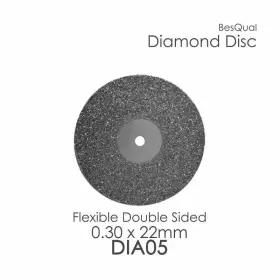 109-005 Besqual Dental Lab Diamond Disc Ff #5 Double Sided 0.30mmx 22mm