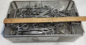 32-486260 Biomet Sklar Symmetry Codman Amico V. Mueller Ssi Stryker Lot Sale Of Over 100 Surgical Forceps And Ss Tray - Etc