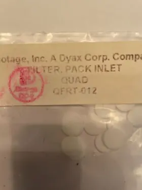 Qfrt-012 Biotage Inc. Filter Pack Inlet Quad