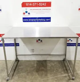 416843 Blickman 7822 Ss Stainless Steel Medical Instrument Table