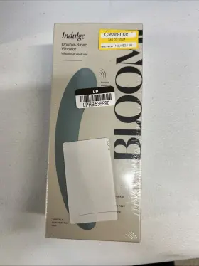 Bloomi 850036170020 New Blooming Indulge Waterproof Rechargeable Double Sided Vibrator- 3 Speed