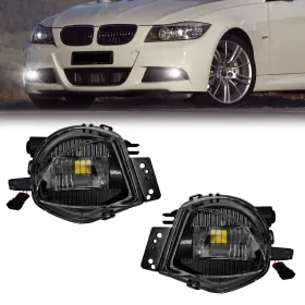 Bona-bm-1125l Boxlight Led Fog Lights Compatible With 2006 2007 2008 Bmw E90 3 Series 323i/325i/325x