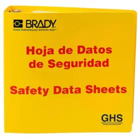 121186 Brady Binder Right To Know Safety Data Sheet Height 11 5/8 In