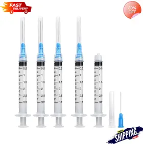 Syringe-3ml-23g-1in-20pc Branded 20 Pack 3ml Luer Lock Syringes With 23g 1 Inch Needle Sterile Disposable Lab Use