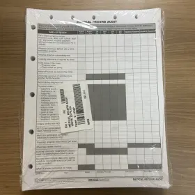 1136p Briggs 1 Pack 100 Vintage Medical Record Audit Forms Form