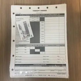 Fssc461 Briggs Medical Record Therapy Orders Form Skilled Nursing Home Long Term