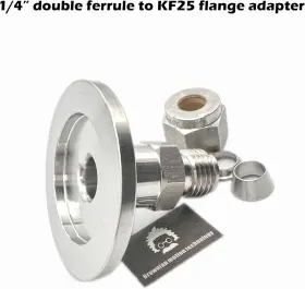 Swgk-kf25-2 Brownian Motion Technology Bmotiontech 1/4 Inch Od Tube Double Ferrule Compression Swagelok Fittings To Kf25