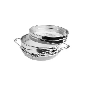 Burhair 732376401210 Stainless Steel Honey Strainer Double Sieve Mesh Fliter Beekeeping Equipment
