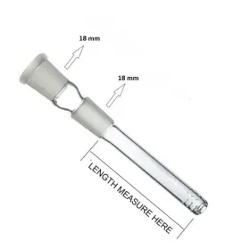 St-102 Buzz 2x 6cut Glass Downstem 18mm Female To Male 2.5ftft 5.5ftft Length Available