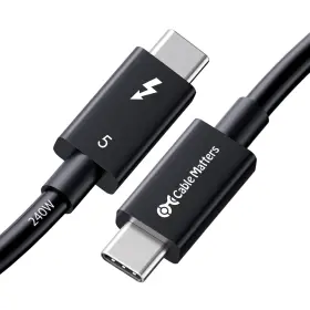 107062-blk-1m Cable Matters Intel Certified 80gbps Thunderbolt 5 - 1m / 3.3ft Supports 107062-blk-1m Cable Matters Intel Certified 80gbps Thunderbolt 5 - 1m / 3.3ft Supports
