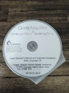 8501-00-2121 Candela 8501002121 Gentlemax Pro Laser Operators Manual /treatment Cd New