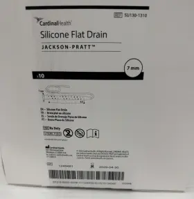 Su130-1310 Cardinal Health Jackson-pratt Silicon Flat Drain Box Of 10 7mm