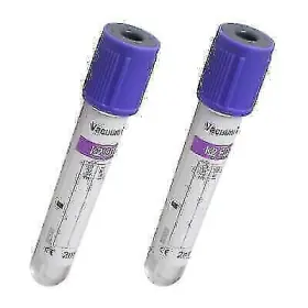 670061 Carejoy 100pcs 2ml Edta Vacuum Blood Collection Tubes Sterile Glass - Medical Supply #2