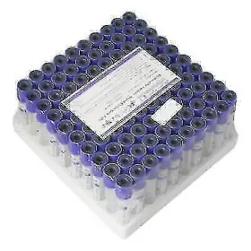 670061 Carejoy 100pcs 2ml Edta Vacuum Blood Collection Tubes Sterile Glass - Medical Supply