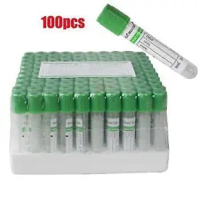 670063 Carejoy 100pcs Vacuum Blood Collection Tubes Heparin Sodium 3ml New #2