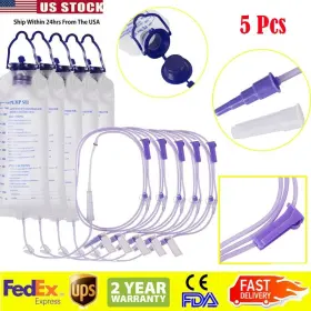 670345 Carejoy 5pcs Nutrition Bag Enteral Gastrointestinal Feed