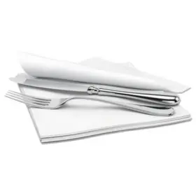 N695 Cascades Airlaid Dinner Napkins 1-ply White 15x16.5 1000/carton