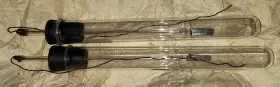 81275 Cenco Pair Of Platinum Electrolysis Electrodes Used #2