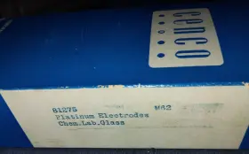 81275 Cenco Pair Of Platinum Electrolysis Electrodes Used