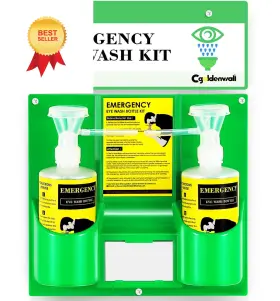 Cna-780 Cgoldenwall Eye Wash Station Portable Emergency Kit Wall Mounted