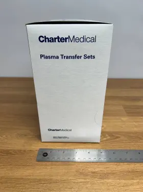 03-220-90 Charter Medical Plasma Transfer Sets Box Of 24 Expires 08-27-2025