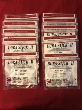 42061 Chattanooga 42044 Dura-stick Ii Self-adhesive Electrodes 1.25 In X 3 Cm 40 Total