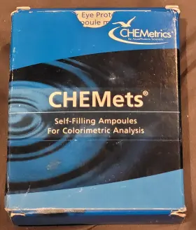 R-5510 Chemetrics Chemets Peroxide / Persulfate Refill Catalog No. Expires 2028