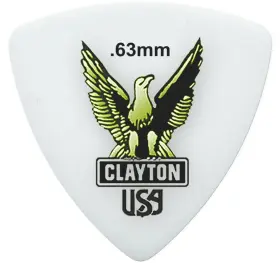 Rt63 Clayton Acetal/polymer Pick Rounded Triangle .63mm /72