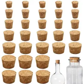 Lj-clo-161625 Clofiak 30pcs Natural Corks Stoppers For Bottles Assorted Sizes Cork Small